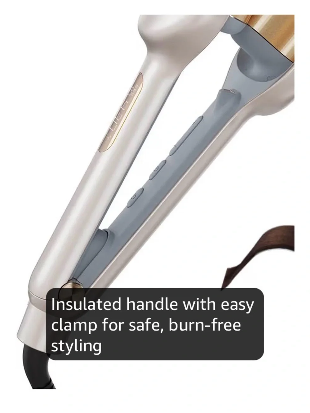TYMO ROVY Beach Waves / Crimper / Curling Iron - Gold - HC507G 1.25 in orig $70